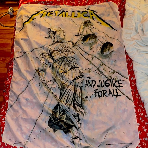1998 Vintage Metallica and Justice for All Tapestry - Picture 1 of 6
